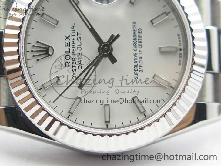 MiroTime 0322 Lightweight Datejust 31mm 278275 SS BP Maker Best Edition White Stick Markers Dial on SS President Bracelet 3100